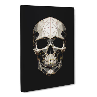 Skeleton Geometric - Wrapped Canvas Print