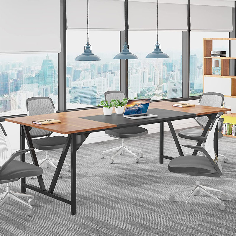 Kejuan 70.87'' Rectangle Conference Table, Walnut