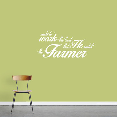 Décalcomanie murale « the agriculteur quote »