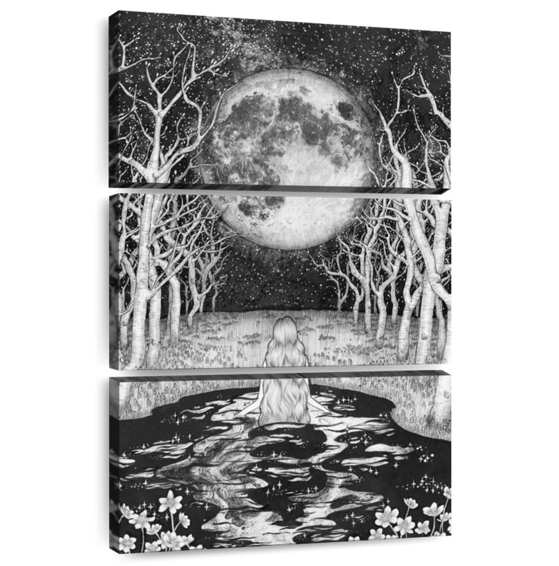 Oberle The Moonlight Bather, 50" H x 32" W