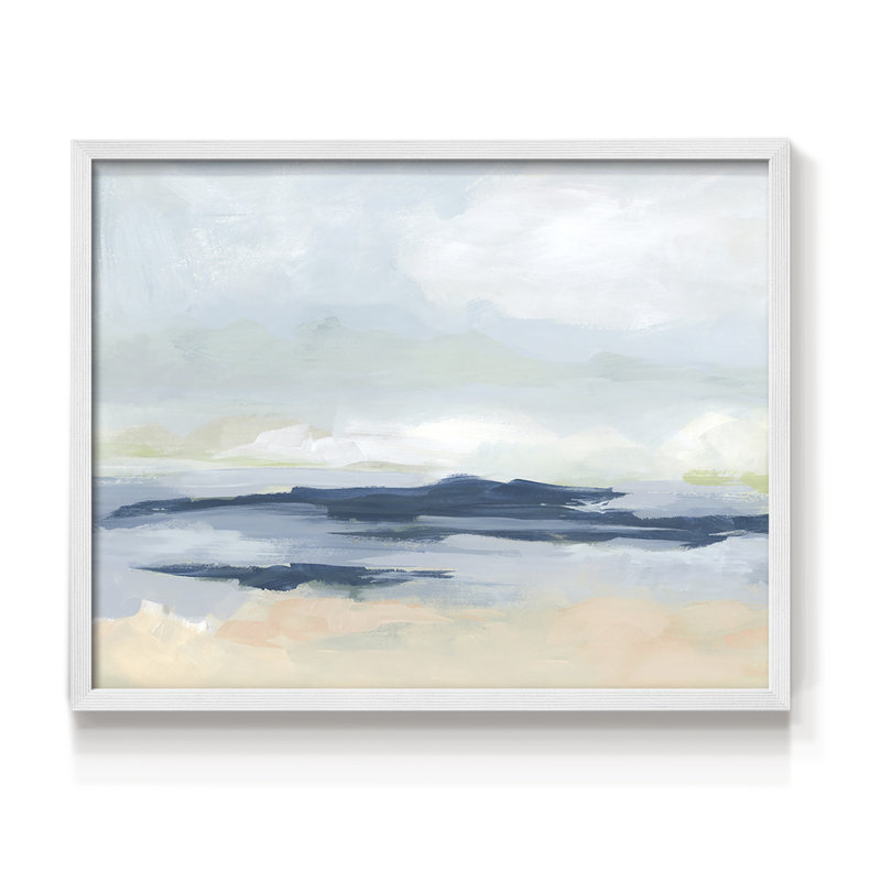 «Matala Coast II», reproduction encadrée, H 11 po x l 14 po, Blanc