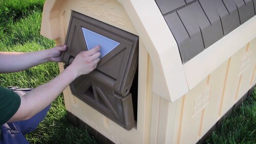 Dog Palace® Insulated Doghouse - Insulated Doghouses by ASL