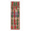 Vintage Moroccan Runner Rug, Red & Green With Geometric Patterns - Rug & Kilim