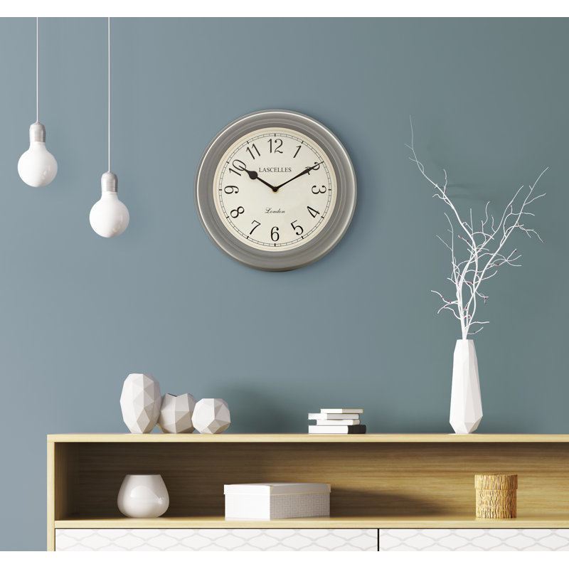 Lascelles Classic Wall Clock in Grey - 32cm