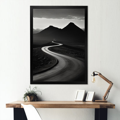 «Minimalisme Wonderland Road Scenery III», reproduction sur toile
