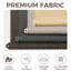  Écran solaire rétractable imperméable 90% UV Block Block, tissu PEHD sans fil pour patio, jardin, fenêtres, l 96 po x H 72 po, sésame.-1386490701-1386490696