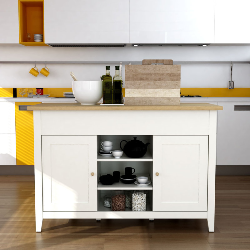 Wood Kitchen Island Set