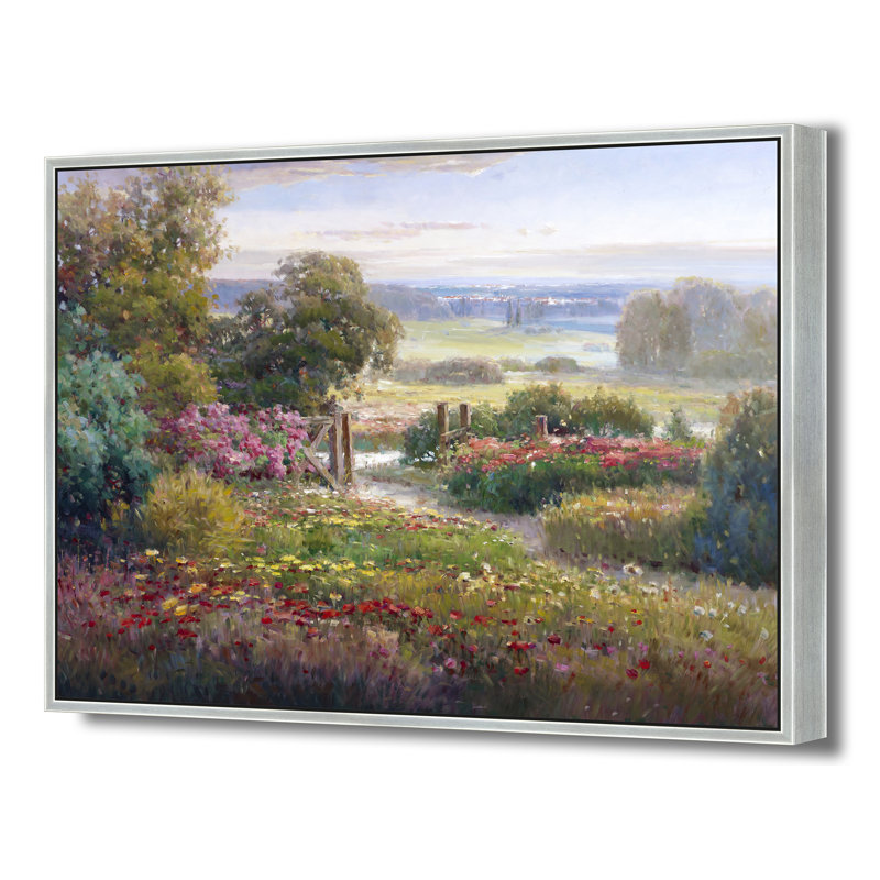 Gate To The Meadow Print, Silver, 50" H x 74" W