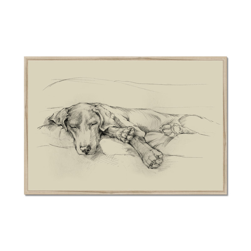 Dog Days II by Ethan Harper - Print, 65cm H x 95cm W, Natural Wood Framed Paper Print