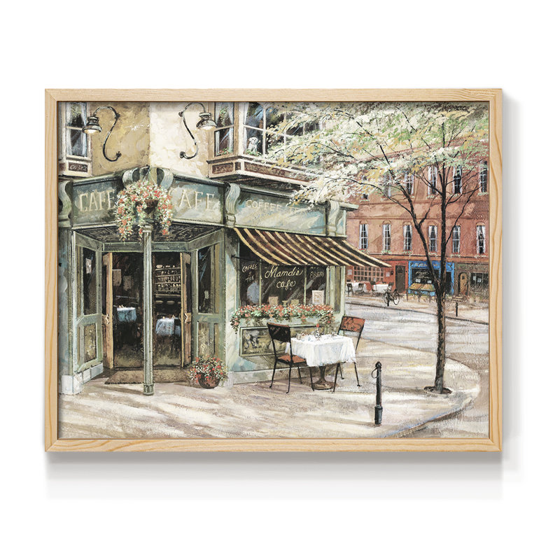 Voisinage de quartier - Impression encadrée - Restickable, Naturel, H 16 po x l 20 po