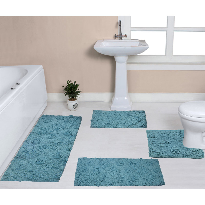 Ensemble de tapis de bain Schoenberger, bleu