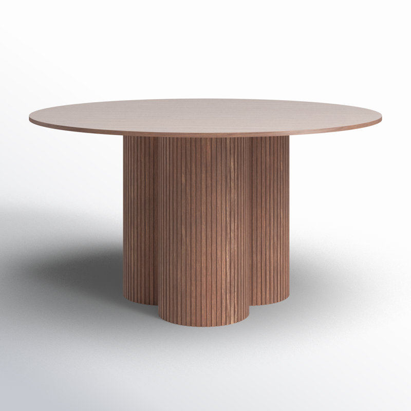 Round Dining Table, Walnut