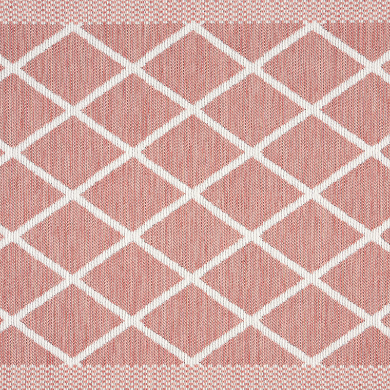 Spice Red Polyester Trellis Anti-Fatigue Kitchen Mat 19.6" x 32"