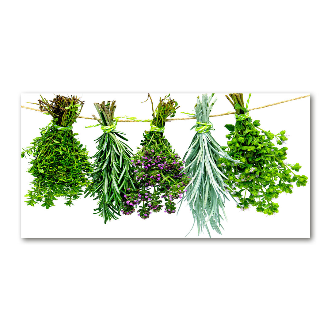 Herbs on a String - Wrapped Canvas Art Prints
