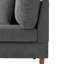 Fauteuil rembourré en velours côtelé gris Seemab-94322392