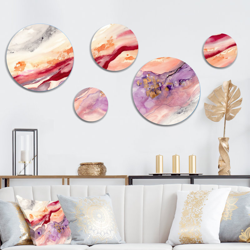 Abstract Wall Decor on Metal