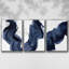 «Passing Waves I», ensemble de 3 reproductions sur toiles-97708443-97708444