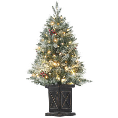 3 FT Christmas Tree,Pre-Lit Christmas Tree With 78 Battery-Operated Warm White Lights