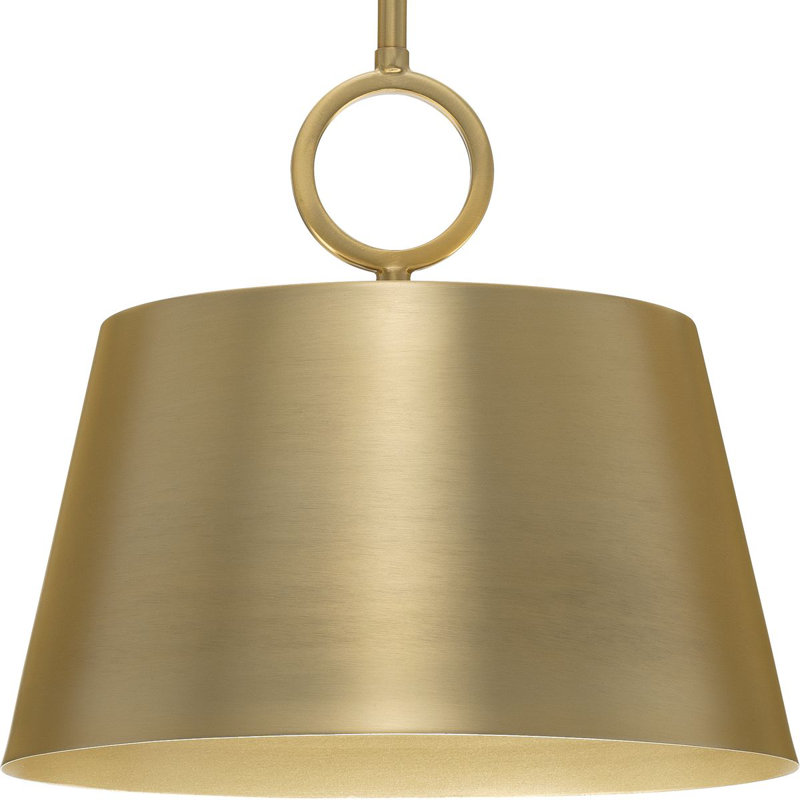 Nouveau luminaire suspendu Elda, H 11,87 po x l 12,37 po x P 12,37 po, Bronze brossé