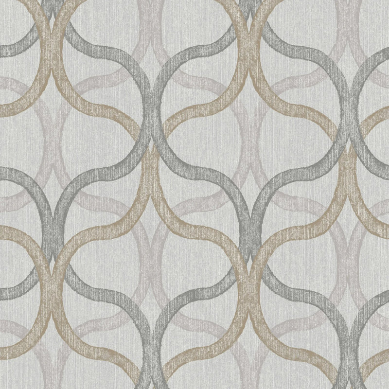 Boutique Refine Geometric Wallpaper, Beige