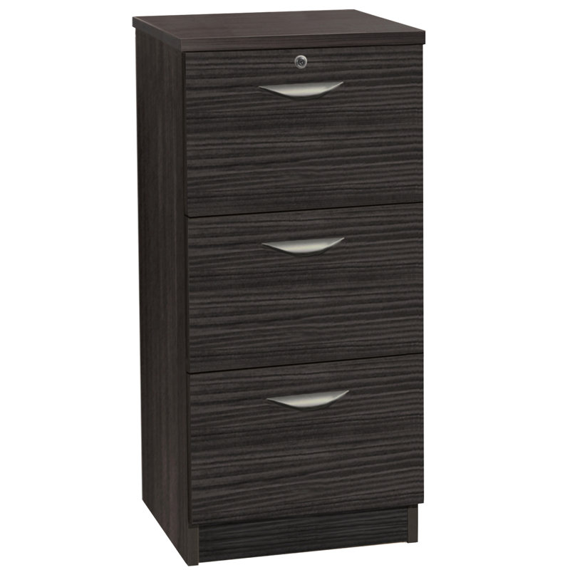 Effie 48cm Wide 3 -Drawer File Cabinet, Black Havana