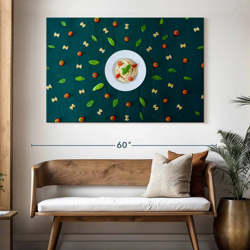 Motif de pâtes italiennes, H 34 po x l 51 po