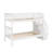 Stairway Twin-Over-Twin Bunk Bed With Guard Rail And Storage-1096423494