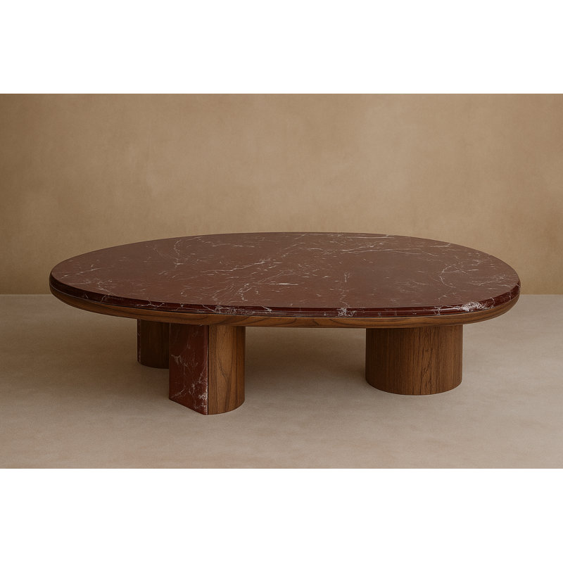 Canyon Marble Coffee Table, Red