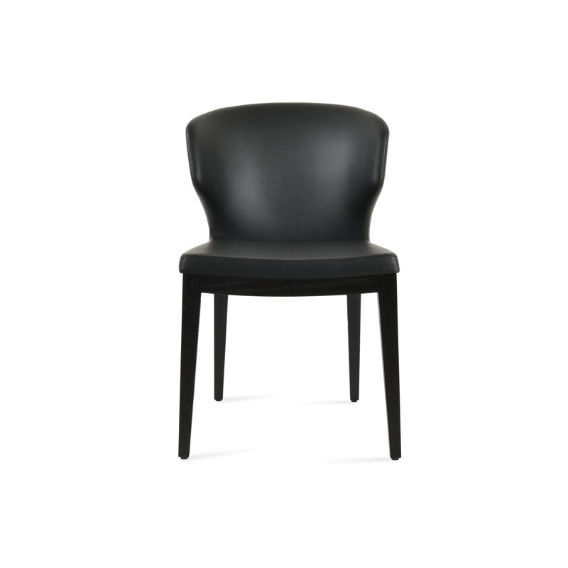 Amed Plus Wood Chair, Black, American Walnut