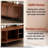 TV Stand, 55" Modern TV Console Table with Storage Compartment and Sliding Door-1435339565