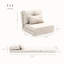Lit de maison pliant et tapissier: revêtement de chaise en lin beige réglable