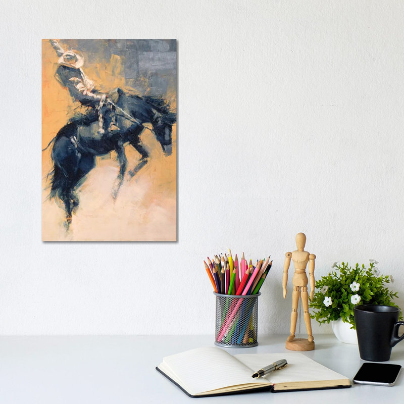 Mood Indigo III by Julie T. Chapman - Wrapped Canvas Painting, 20.32 cm H x 30.48 cm W