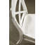 Ensemble de 2 chaises d'appoint à dossier croisé Harola, finition blanc fumé