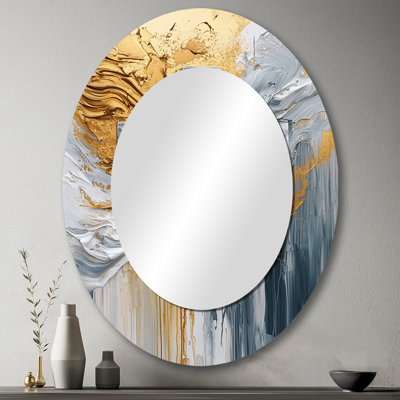 Miroir mural blanc sur fond blanc