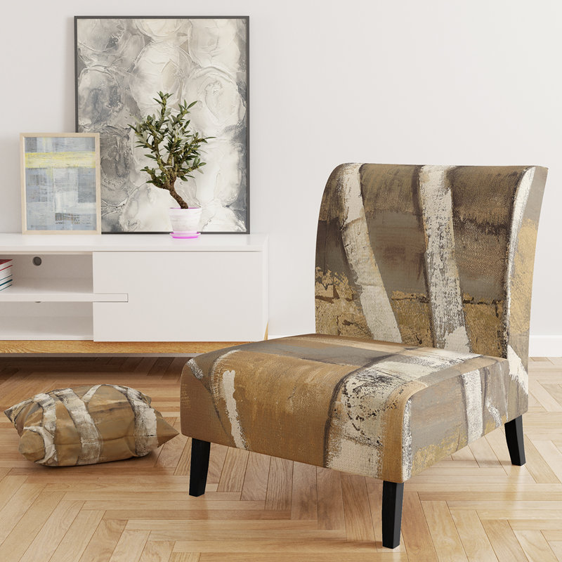 Fauteuil de chambre naturel rembourré Natural Birch Forest II