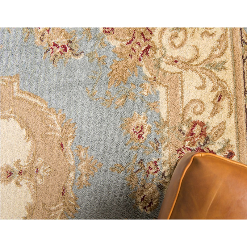 Tapis à motif oriental ciel Gangemi, Rectangle 4 pi x 6 pi