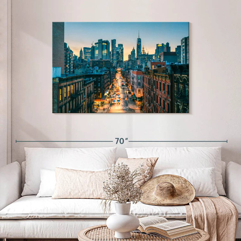 Sireci Lower Manhattan Twilight Rush, 30" H x 45" W