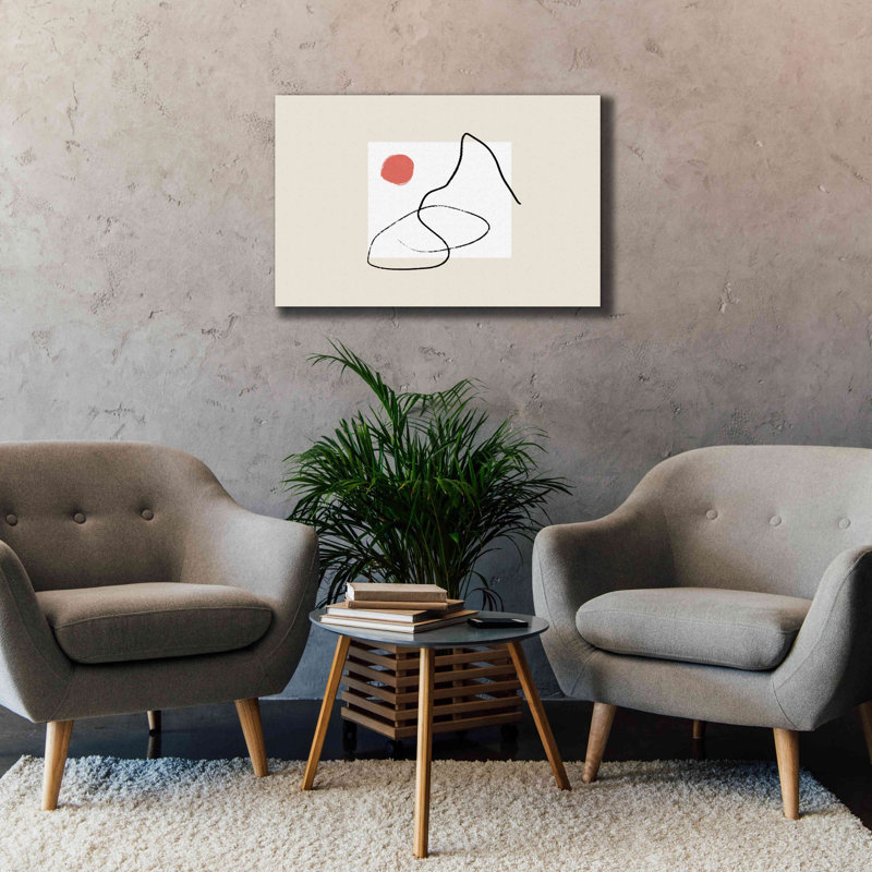 «Nordic Landscape» par Cesare Bellassai, art mural sur toile, H 26 po x l 40 po x P 1,5 po
