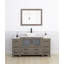 Meuble-lavabo simple 60 po avec plateau en marbre d'ingénierie avec miroir-109234212-109234213