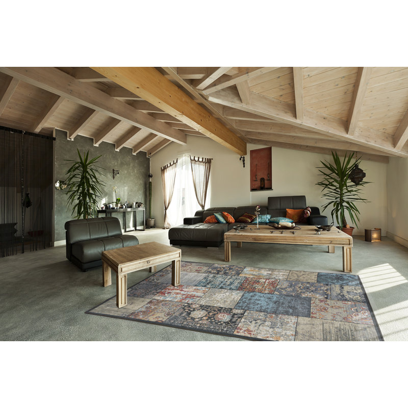 Beyanka Patchwork Area Rug, Rectangle 140 x 200cm