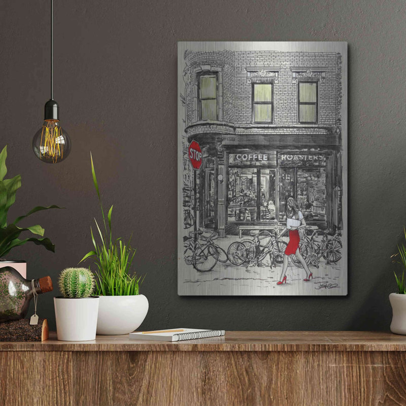 «The Coffee Roaster Place» par Loui Jover, H 16 po x l 12 po