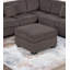 Sectional sofa with footstool