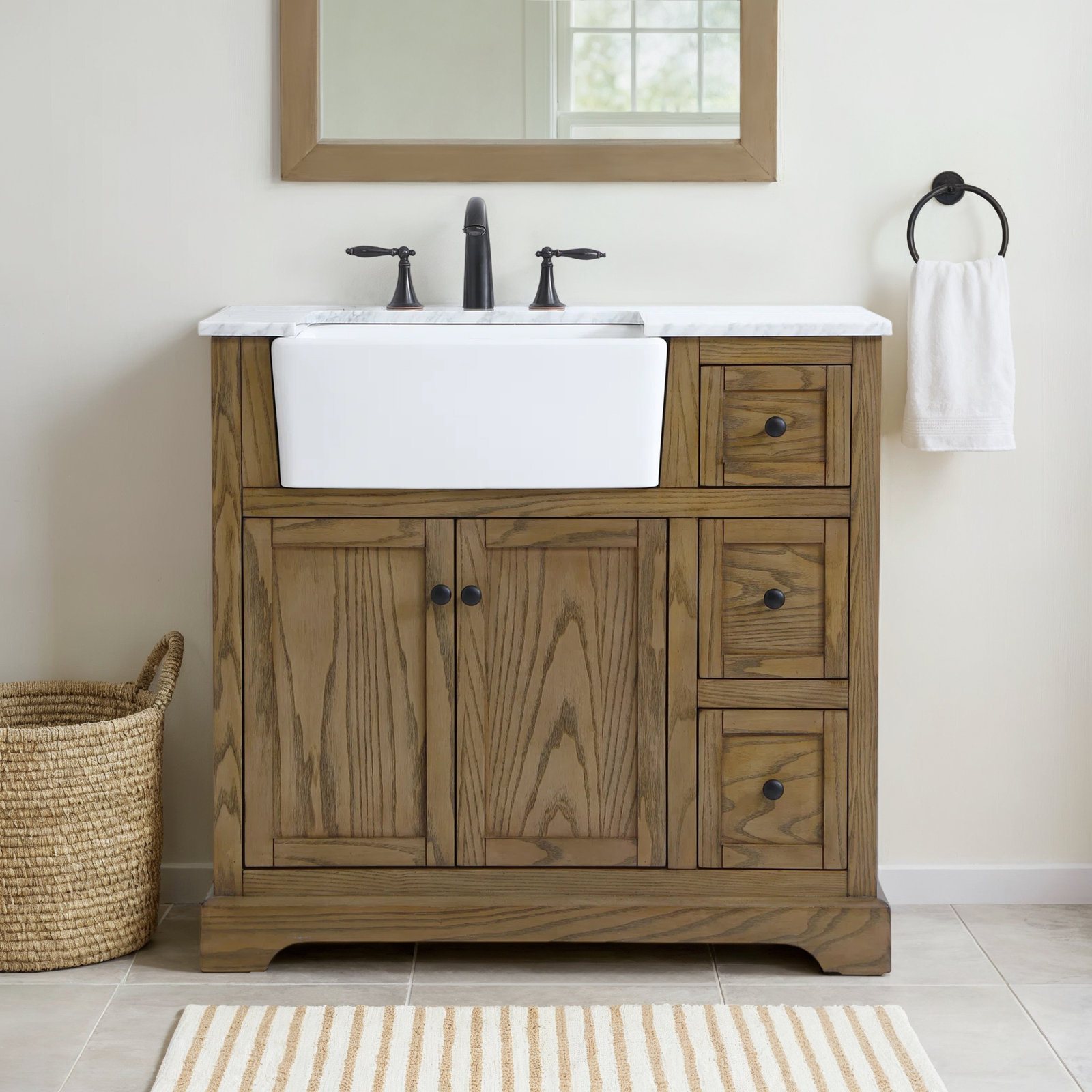 Pardue 36'' Single Bathroom Vanity, Driftwood