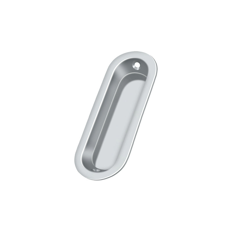 Poignée encastrée en chrome poli Deltana, Chrome poli