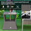 Square Metal Outdoor Coffee Table With Umbrella Hole , 54cm W 54cm D
