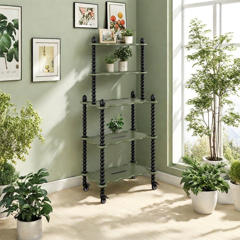 Rangement de plancher d'intérieur à plusieurs niveaux, H 51,97 po x l 23,62 po x P 15,75 po, Vert