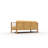 Joriene 3-Person Teak Outdoor Sofa with Sunbrella Dupione Cornsilk Cushion-2091916120