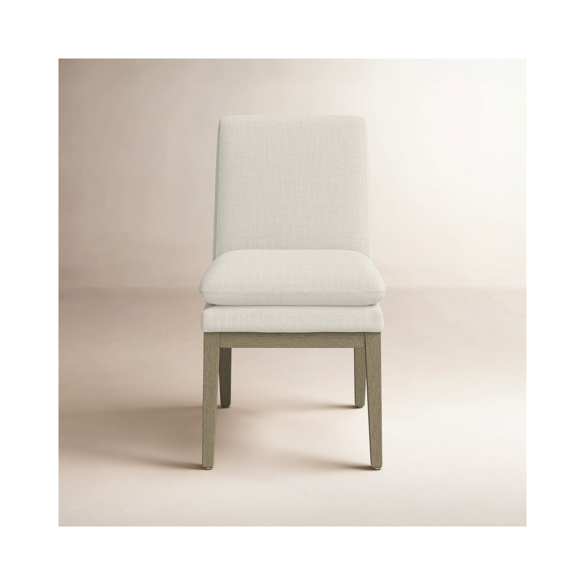 Bethea Upholstered Back Side Chair, Effie Linen Performance Linen