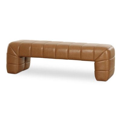 Judy Bench Tan Leather