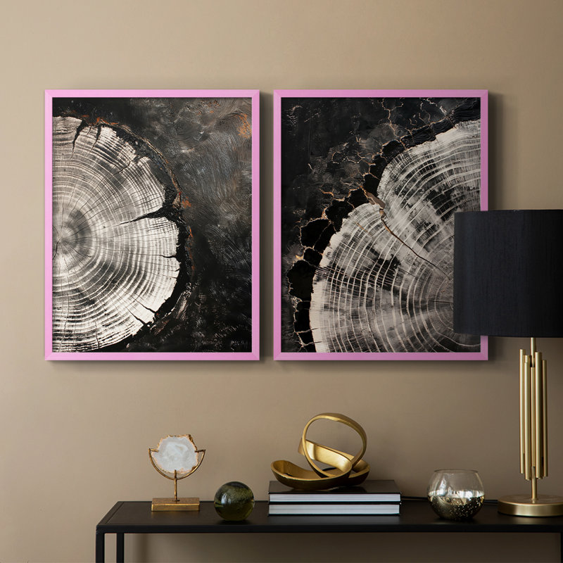 ABSTRACT Series CCXLIV - Reproduction encadrée de qualité supérieure - prête à être accrochée - aucun clou requis - aucun clou requis